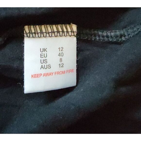 Missguided Women's U.S. 8 Sz Bad to the Bone Black Graphic T-Shirt Biker Stretc - Picture 4 of 5